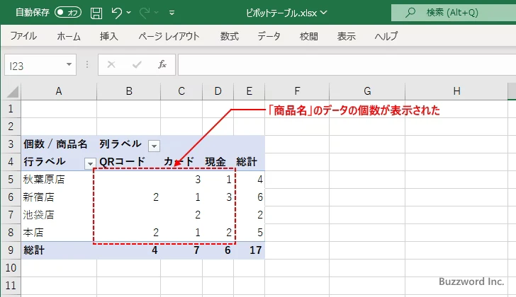 「値」の集計方法について(3)