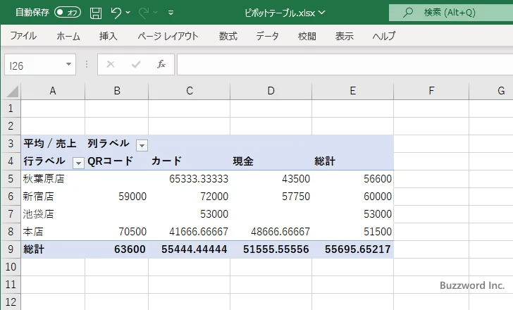 集計方法を変更する(7)