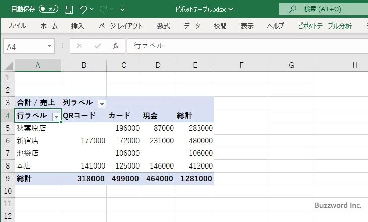 フィールド名を変更する(2)