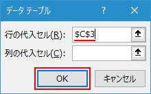 行または列のどちらかだけを使用する場合(3)