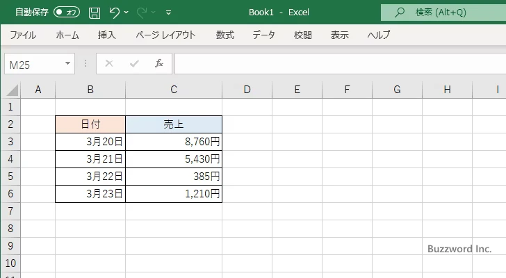 金額のあとに「円」を表示する(4)
