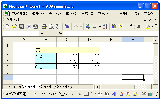 セル結合を解除する