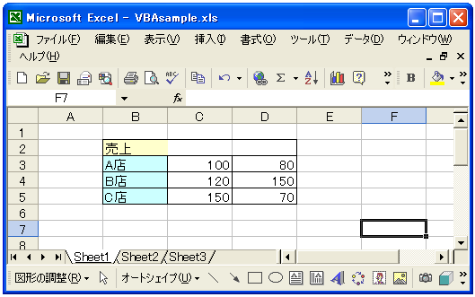 セル結合を解除する