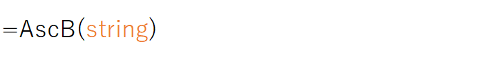 AscB(string)