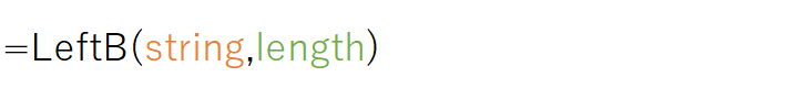 LeftB(string,length)