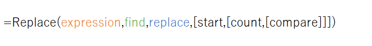 Replace(expression,find,replace)