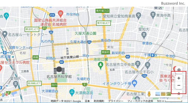 地図のズームイン/ズームアウト(1)