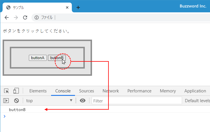 イベントの伝搬を止める(3)