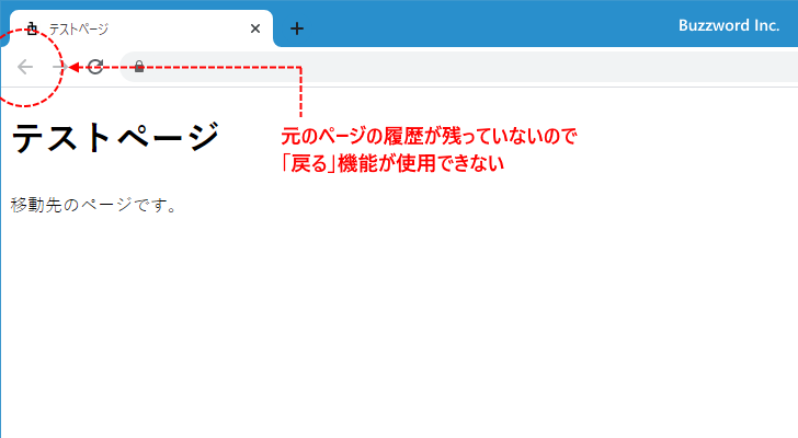 location.assignとlocation.replaceメソッドの使い方(4)