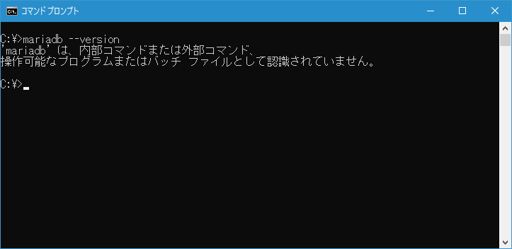 PATHが設定できたかどうか確認する(3)