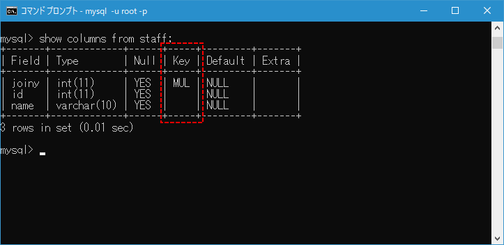 複数のカラムの組み合わせに対してUNIQUE制約を設定する(2)