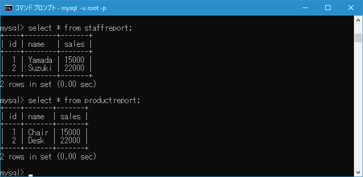 複数のSQL文を実行する(5)