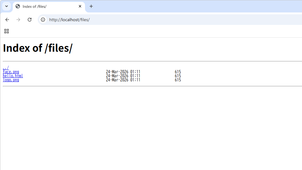 autoindexディレクティブ(2)