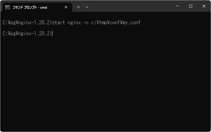 設定ファイルを指定して起動する(5)
