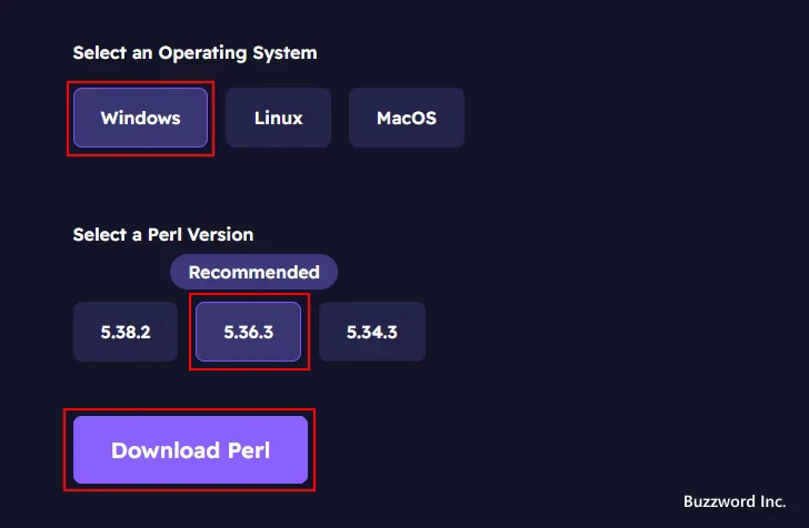 ActiveState Perlをダウンロードする(4)