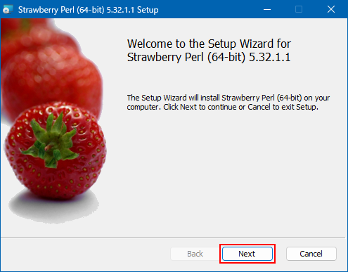 Strawberry Perlをインストールする(1)