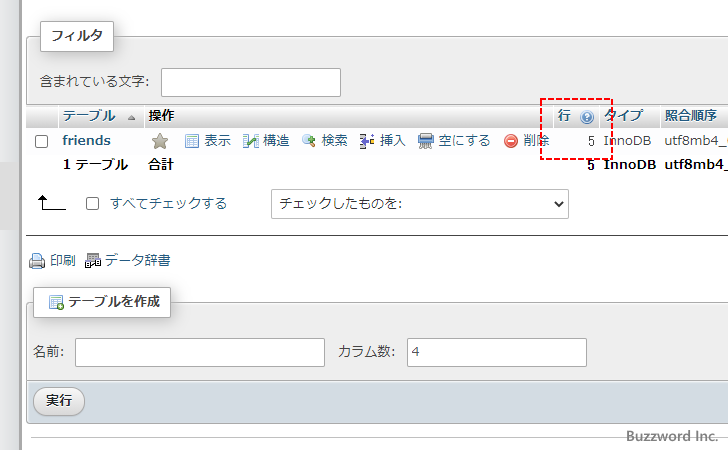 テーブルからデータを取得する(6)