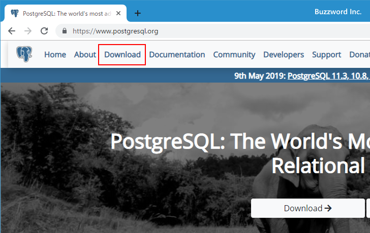 PostgreSQLをダウンロードする(2)