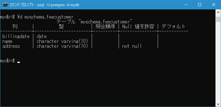 テーブル構造をコピーする(4)