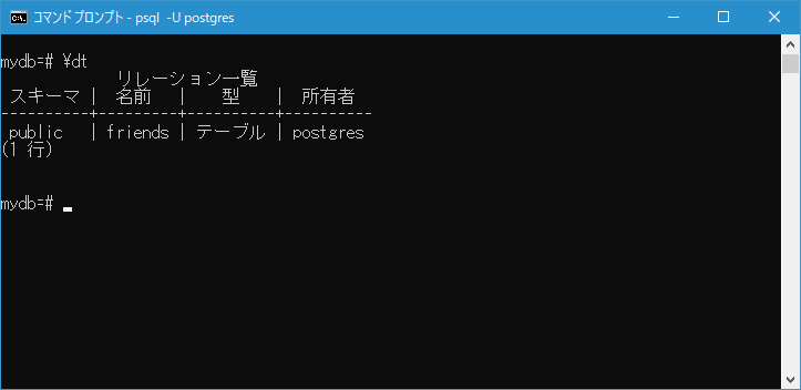 ALTER TABLE/テーブル名を変更する(1)