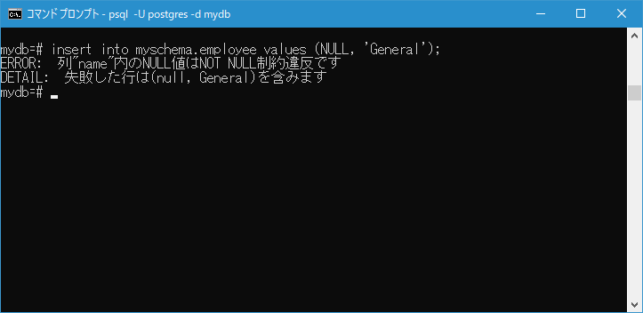 PRIMARY KEY制約の使い方(5)