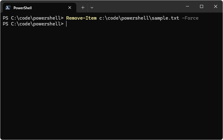 Remove-Itemコマンドレットの使い方(12)