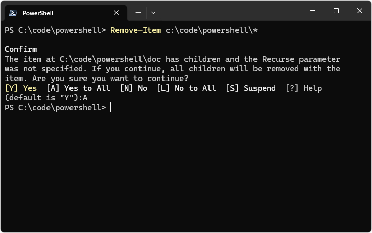 Remove-Itemコマンドレットの使い方(15)