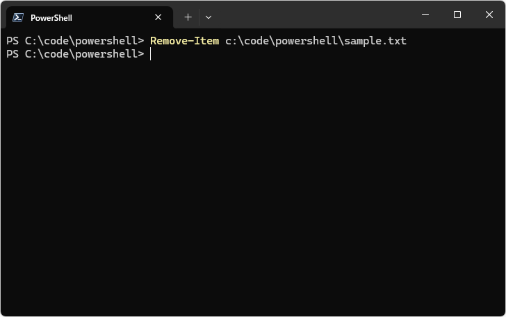 Remove-Itemコマンドレットの使い方(2)