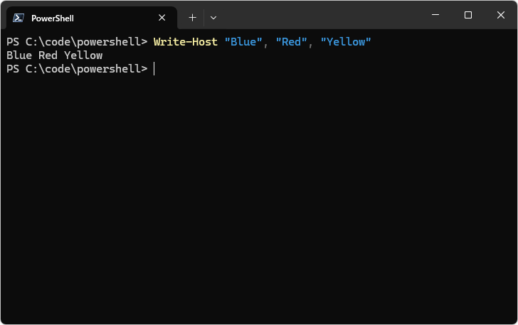 Write-Hostコマンドレットの使い方(6)