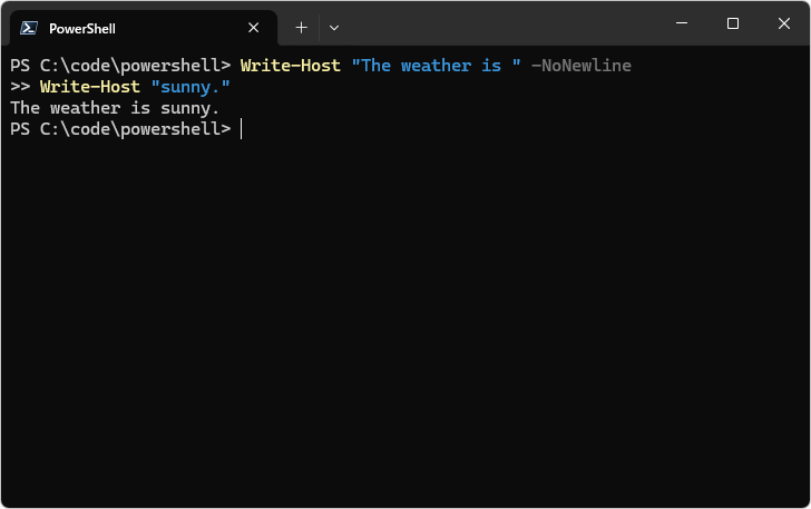 Write-Hostコマンドレットの使い方(8)