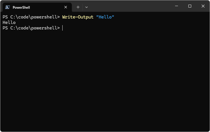 Write-Outputコマンドレットの使い方(1)