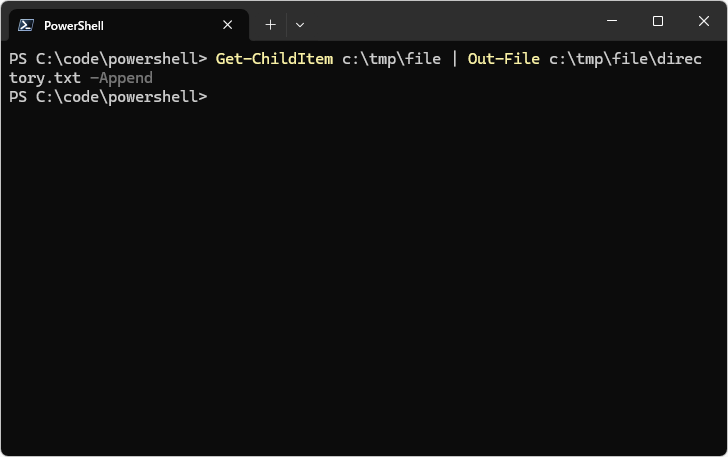 Out-Fileコマンドレットの使い方(5)