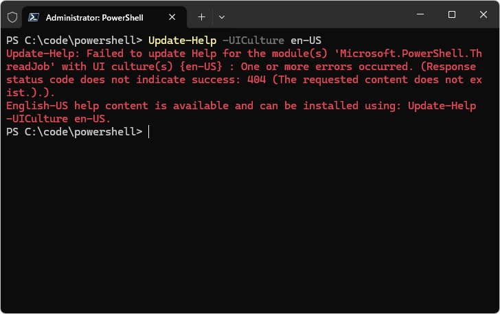 Update-Helpコマンドレットの使い方(4)
