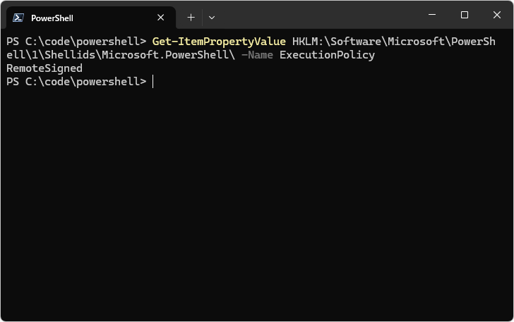 Get-ItemPropertyValueコマンドレットの使い方(2)