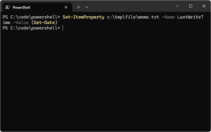 Set-ItemPropertyコマンドレットの使い方(5)