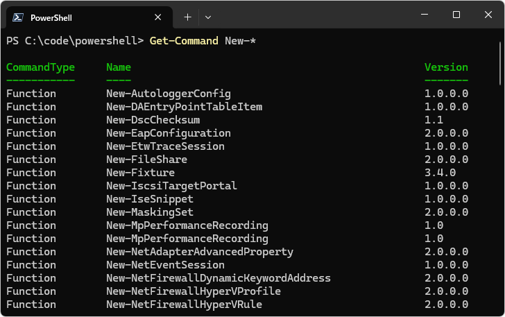 Get-Commandコマンドレットの使い方(3)