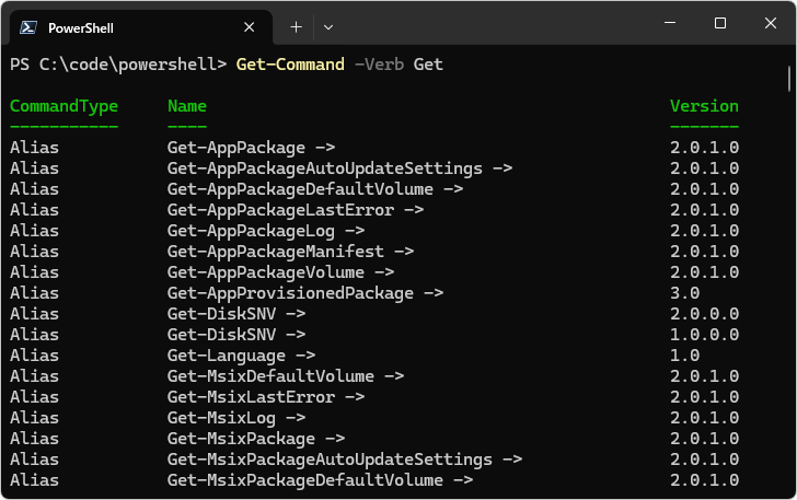 Get-Commandコマンドレットの使い方(4)