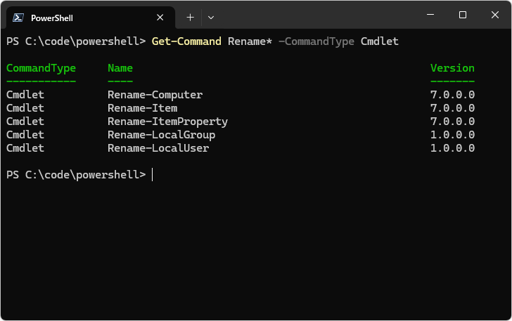 Get-Commandコマンドレットの使い方(6)