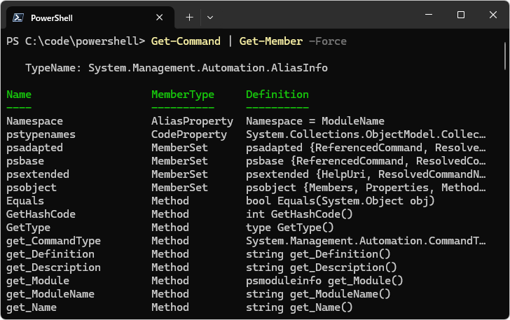 Get-Memberコマンドレットの使い方(3)