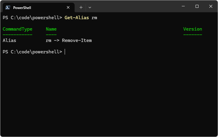 Get-Aliasコマンドレットの使い方(4)