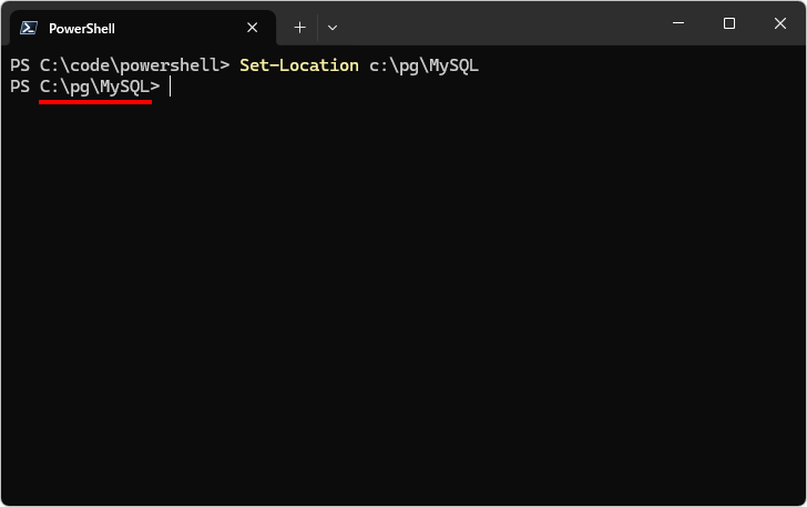 Set-Locationコマンドレットの使い方(1)