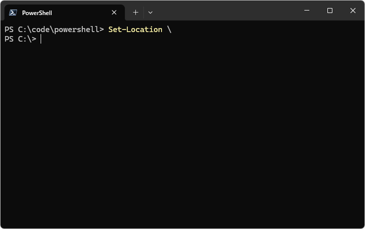 Set-Locationコマンドレットの使い方(4)
