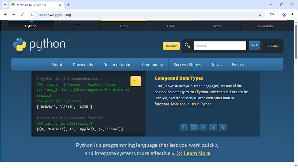 Pythonをダウンロードする(1)