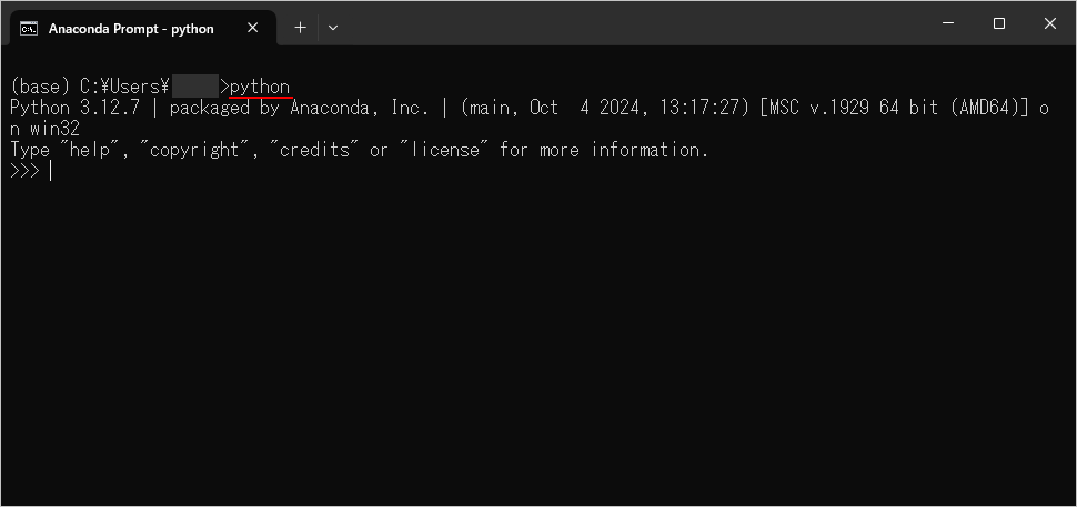 Pythonの動作確認(3)