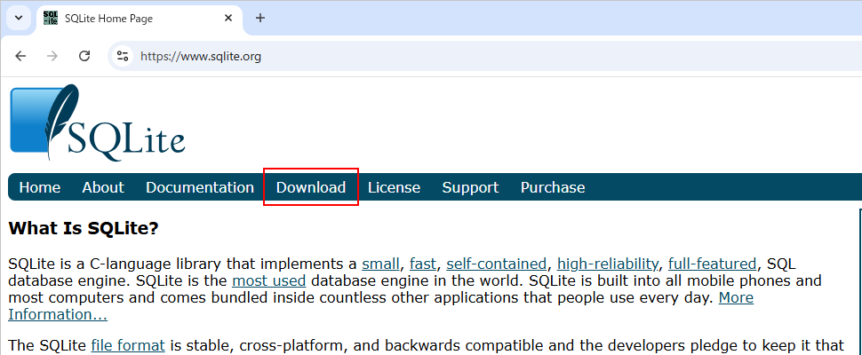 sqlite3.dllのダウンロード(2)