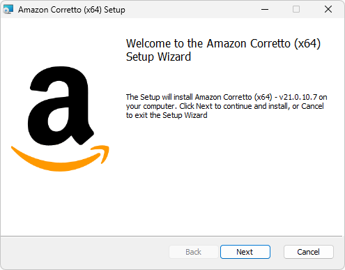 Amazon Correttoのインストール(1)